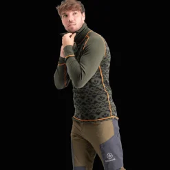 Alaska 2-layer Woll Polo Zip, villainen kerrastopaita - Metsästysvaatteet - Alaska 2-layer Woll Polo Zip, villainen kerrastopaita