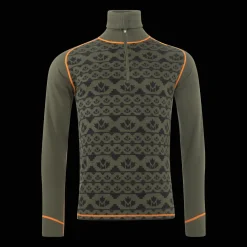 Alaska 2-layer Woll Polo Zip, villainen kerrastopaita - Metsästysvaatteet - Alaska 2-layer Woll Polo Zip, villainen kerrastopaita