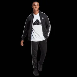 Basic 3-Stripes Tricot Tracksuit, verryttelyasu, miehe - Vapaa-Ajan Housut - Basic 3-Stripes Tricot Tracksuit, verryttelyasu, miehe
