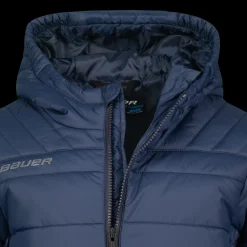 Bauer Supreme Hooded Puffer Jkt -Yth 23/24 - T-Paidat Ja Shortsit Jääkiekkoon - Bauer Supreme Hooded Puffer Jkt -Yth 23/24