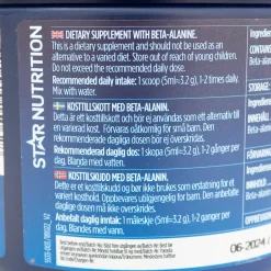 Beta-alanine, 320 G, ravintolisä - Superfood ja luonnolliset ravinteet - Beta-alanine, 320 G, ravintolisä