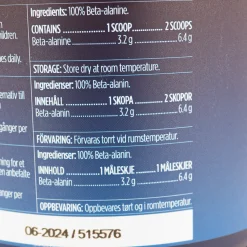Beta-alanine, 320 G, ravintolisä - Superfood ja luonnolliset ravinteet - Beta-alanine, 320 G, ravintolisä