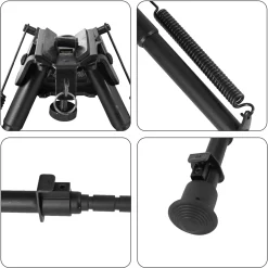 Bipod 22-33 cm, kaksijalkainen teline - Metsästysvarusteet - Bipod 22-33 cm, kaksijalkainen teline