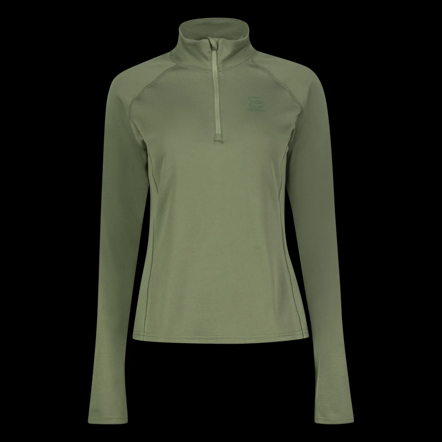 Brushed Halfzip, naisten treenipaita - Treenipaidat - Brushed Halfzip, naisten treenipaita