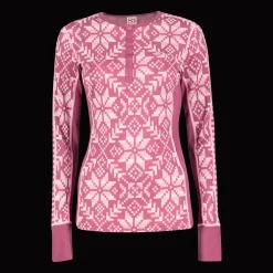 Else Long Sleeve, naisten villapaita - Villakerrastot yläosat naiset - Else Long Sleeve, naisten villapaita