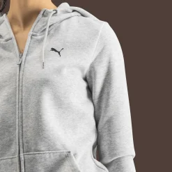 ESS Small Logo Full-Zip Hoodie FL, huppari naiset - Vapaa-Ajan Paidat - ESS Small Logo Full-Zip Hoodie FL, huppari naiset