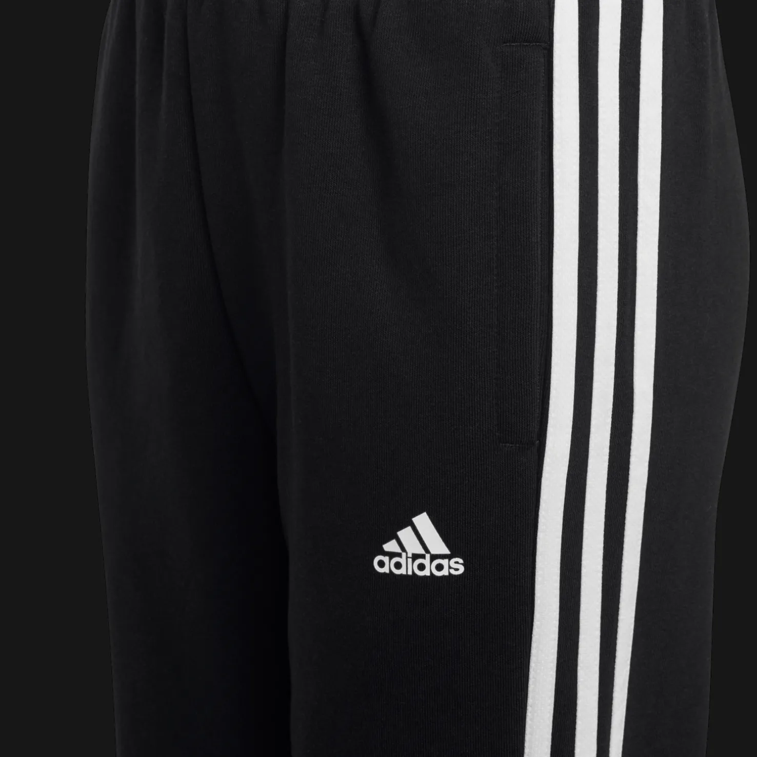 Essentials 3-Stripes Fleece Joggers, nuorten collegehousut - Vapaa-Ajan Housut - Essentials 3-Stripes Fleece Joggers, nuorten collegehousut