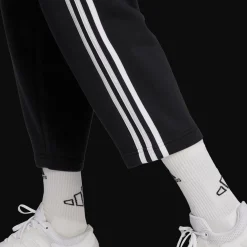 Essentials 3-Stripes Open Hem Fleece Joggers, naisten collegehousut - Vapaa-Ajan Housut - Essentials 3-Stripes Open Hem Fleece Joggers, naisten collegehousut