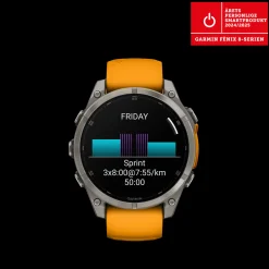 fenix 8 – 47 mm, AMOLED, Sapphire, Titanium, älykello, unisex - Sykemittarit - fenix 8 – 47 mm, AMOLED, Sapphire, Titanium, älykello, unisex