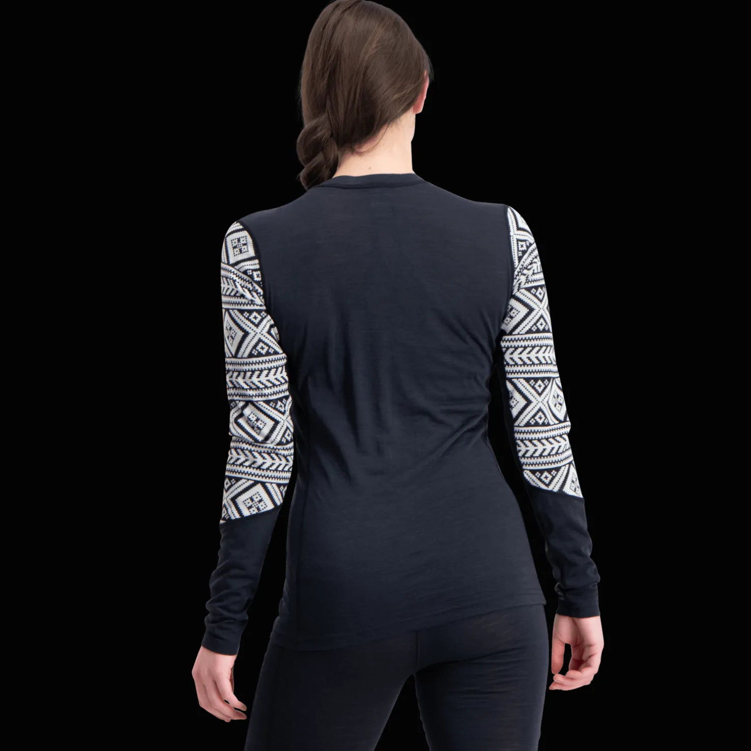 Ida Long Sleeve, naisten villapaita - Villakerrastot yläosat naiset - Ida Long Sleeve, naisten villapaita