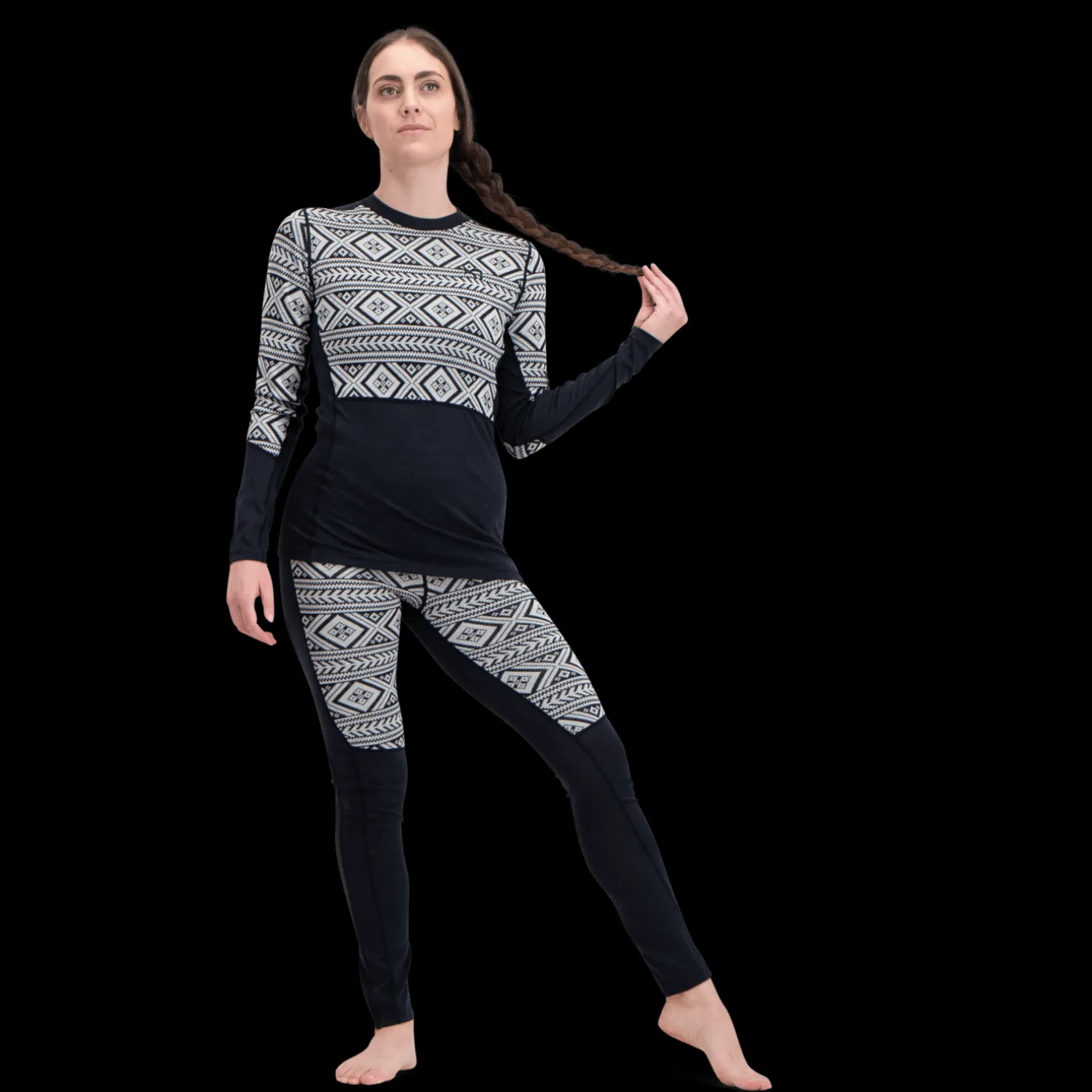 Ida Pants, naisten trikoot - Villakerrastot housut naiset - Ida Pants, naisten trikoot