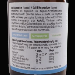 Ilta Magnesium 125 mg, 60 kaps, ravintolisä - Superfood ja luonnolliset ravinteet - Ilta Magnesium 125 mg, 60 kaps, ravintolisä