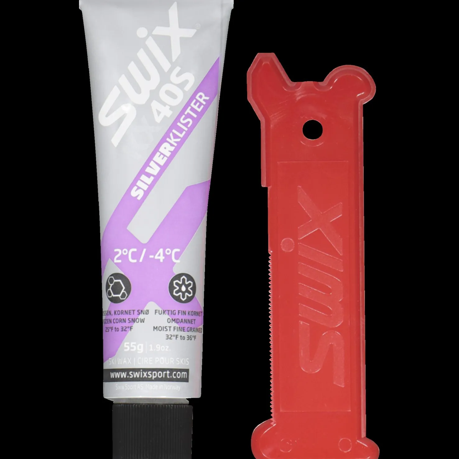 Klister KX40S Silver -4C to 2C 24/25, liisteri 55 g - Pitovoiteet Suksiin - Klister KX40S Silver -4C to 2C 24/25, liisteri 55 g