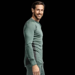 Laajias Merino Wool Roundneck, miesten villapaita - Villakerrastot yläosat miehet - Laajias Merino Wool Roundneck, miesten villapaita