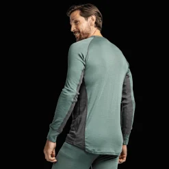 Laajias Merino Wool Roundneck, miesten villapaita - Villakerrastot yläosat miehet - Laajias Merino Wool Roundneck, miesten villapaita