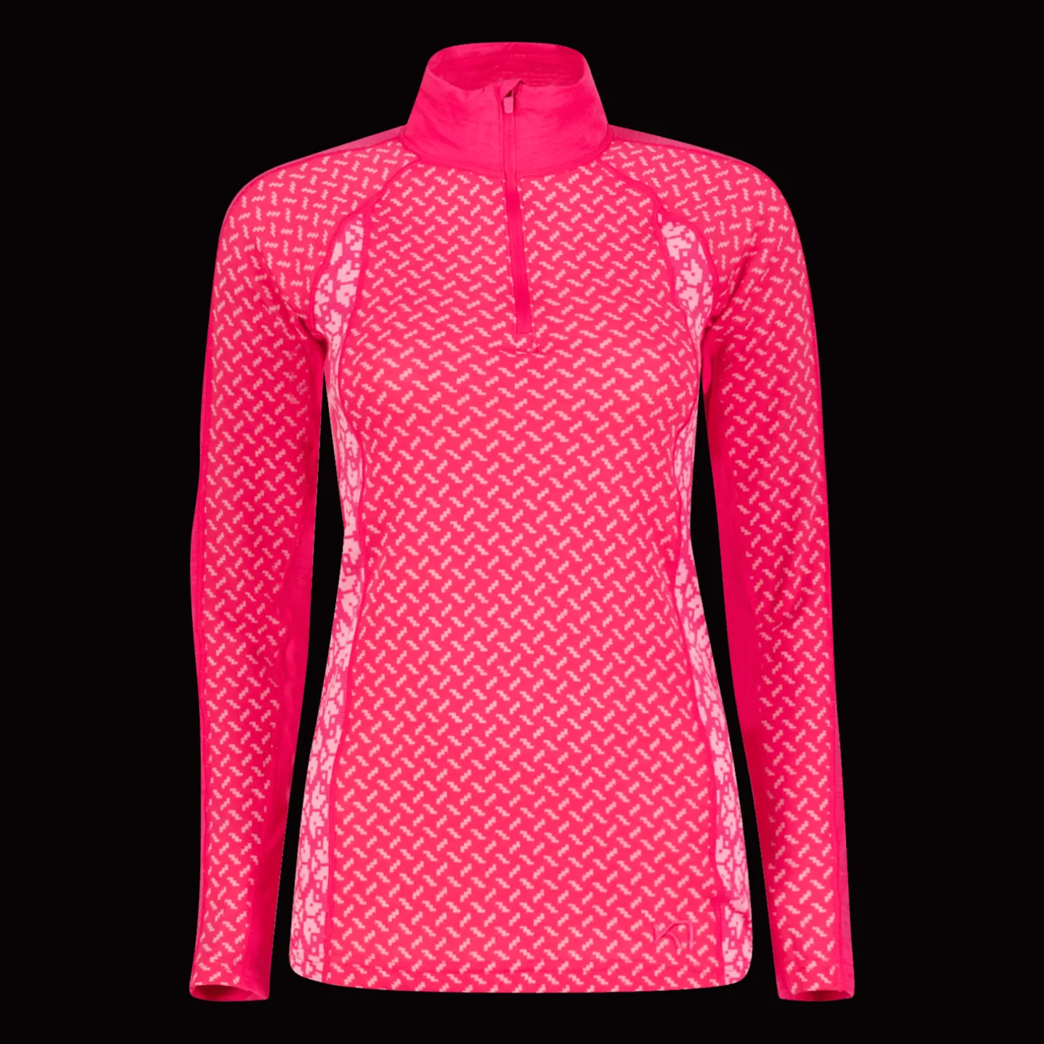 Lekker Half Zip, naisten villapaita - Villakerrastot yläosat naiset - Lekker Half Zip, naisten villapaita