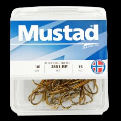 Mustad Trekrok 3551-BR-1, 20-pack - Kalastustarvikkeet - Mustad Trekrok 3551-BR-1, 20-pack