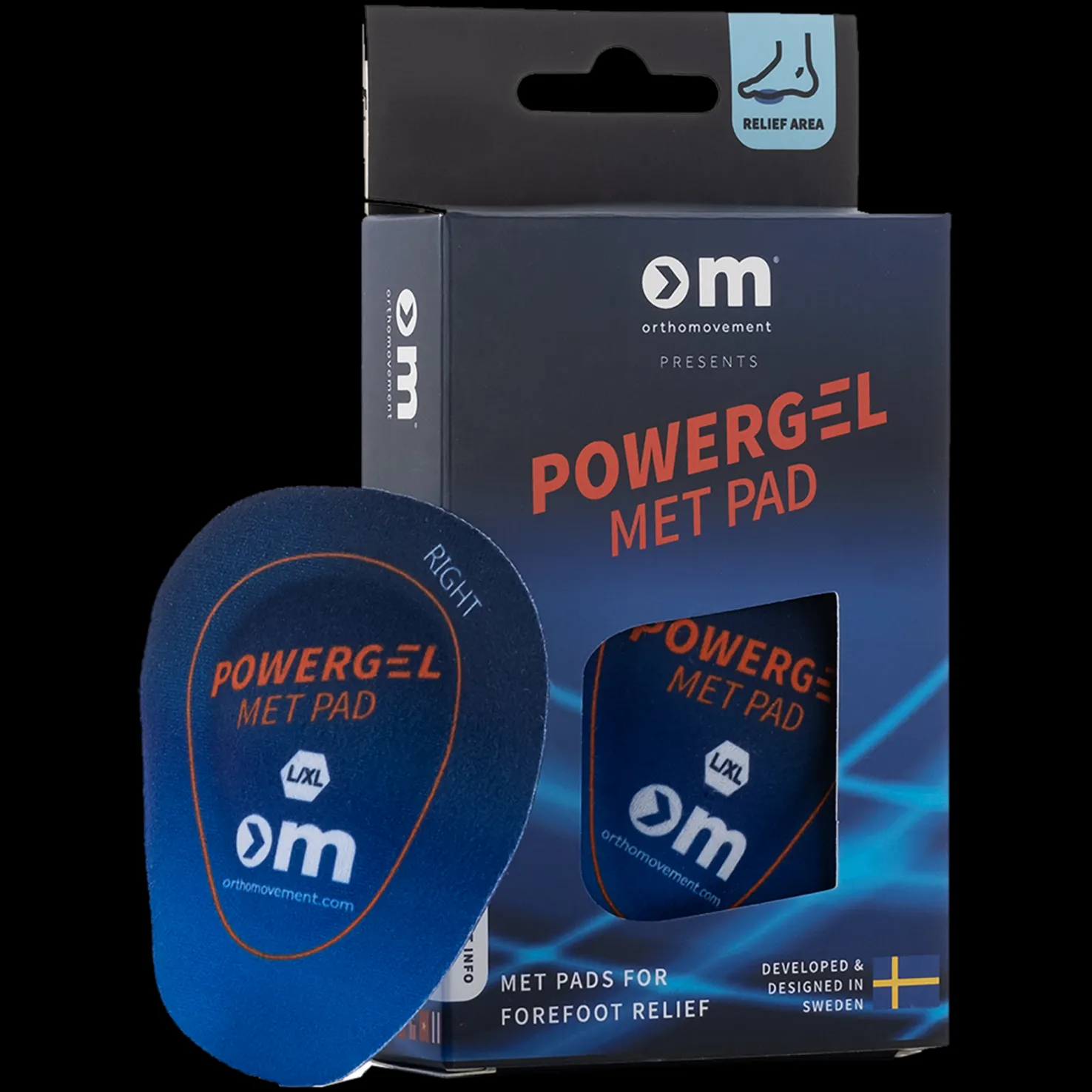 Om Met Pad - One Color, Powergel-päkiäpehmuste - Jalkatuet - Om Met Pad - One Color, Powergel-päkiäpehmuste