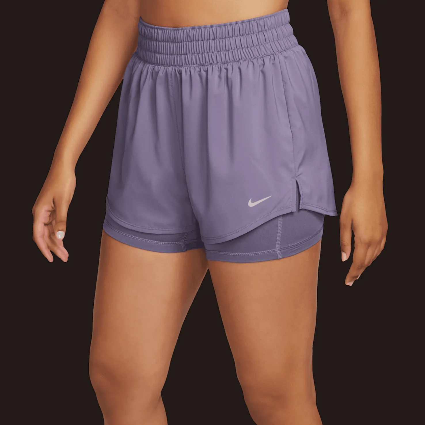 One Dri-FIT High Waisted 3in 2n1 Short, naisten treenishortsit - Treenishortsit - One Dri-FIT High Waisted 3in 2n1 Short, naisten treenishortsit