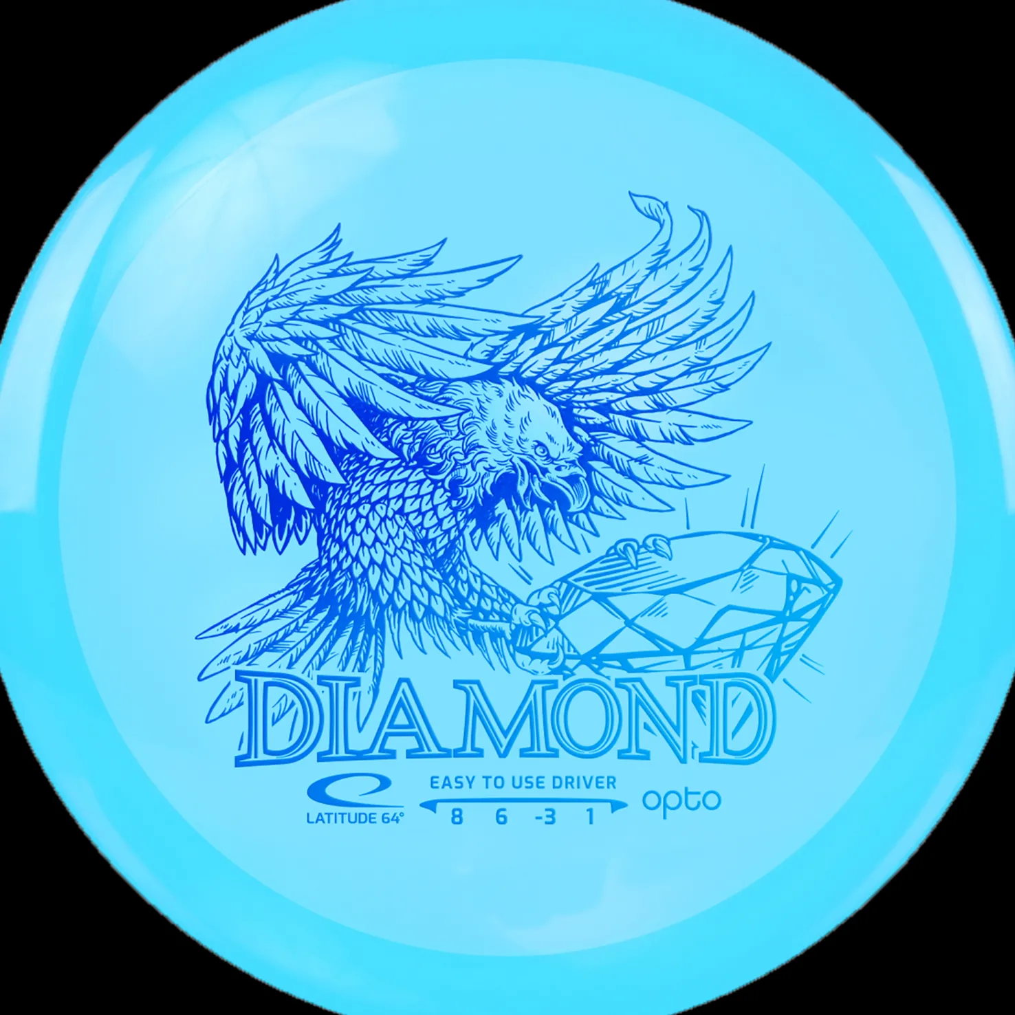 Opto Driver Diamond -159g White, driver frisbeegolf - Frisbeegolf - Opto Driver Diamond -159g White, driver frisbeegolf