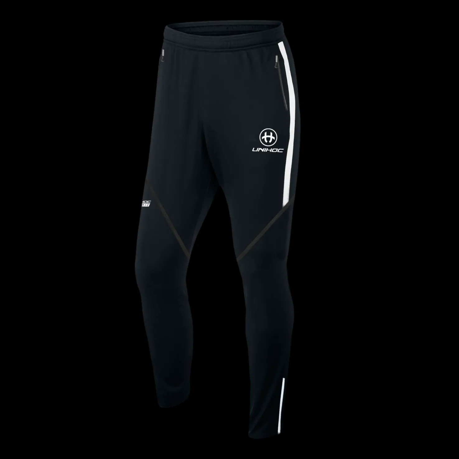 Pants Technic black/white 21/22, aikuisten treenihousut - Salibandyvaatteet - Pants Technic black/white 21/22, aikuisten treenihousut