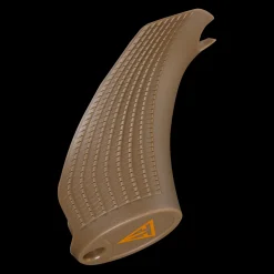 Pistoolikahva T3x vakio, ruskea (valkoinen logo) - Tarvikkeet Aseisiin - Pistoolikahva T3x vakio, ruskea (valkoinen logo)