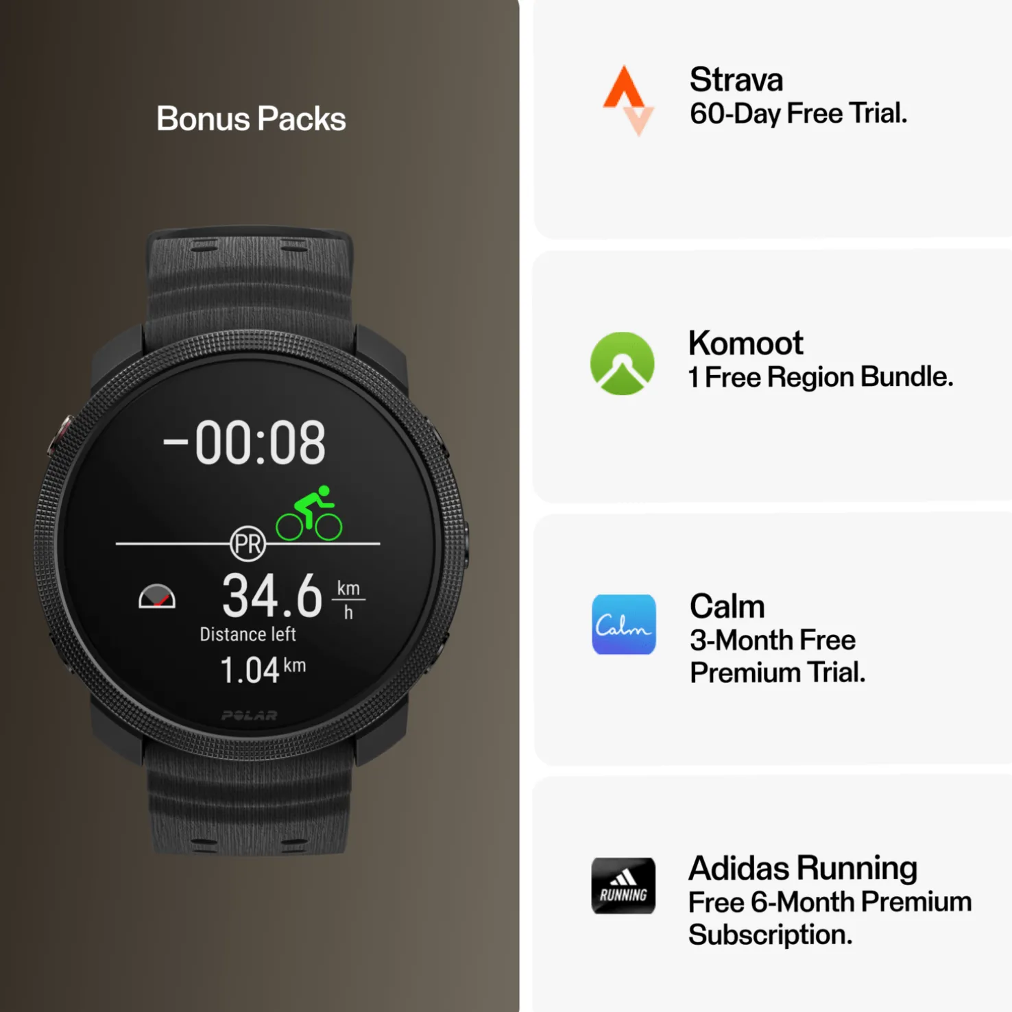 Polar Vantage M3 S-L, älykello - Sykemittarit - Polar Vantage M3 S-L, älykello