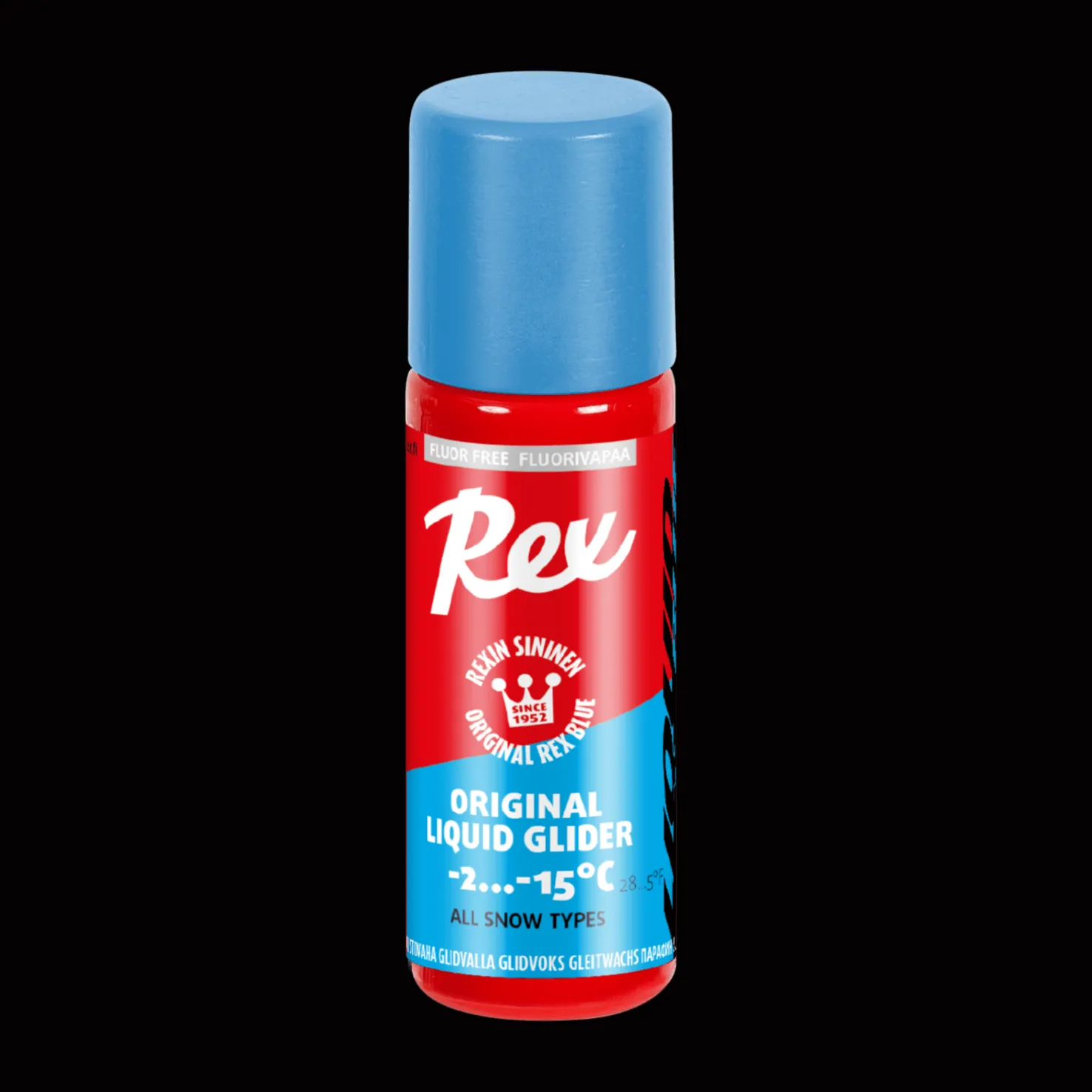 Rex Glider 424/252 Liquid Blue -2-15C 24/25, sininen nesteluisto 60 ml - Luistovoiteet Suksiin - Rex Glider 424/252 Liquid Blue -2-15C 24/25, sininen nesteluisto 60 ml