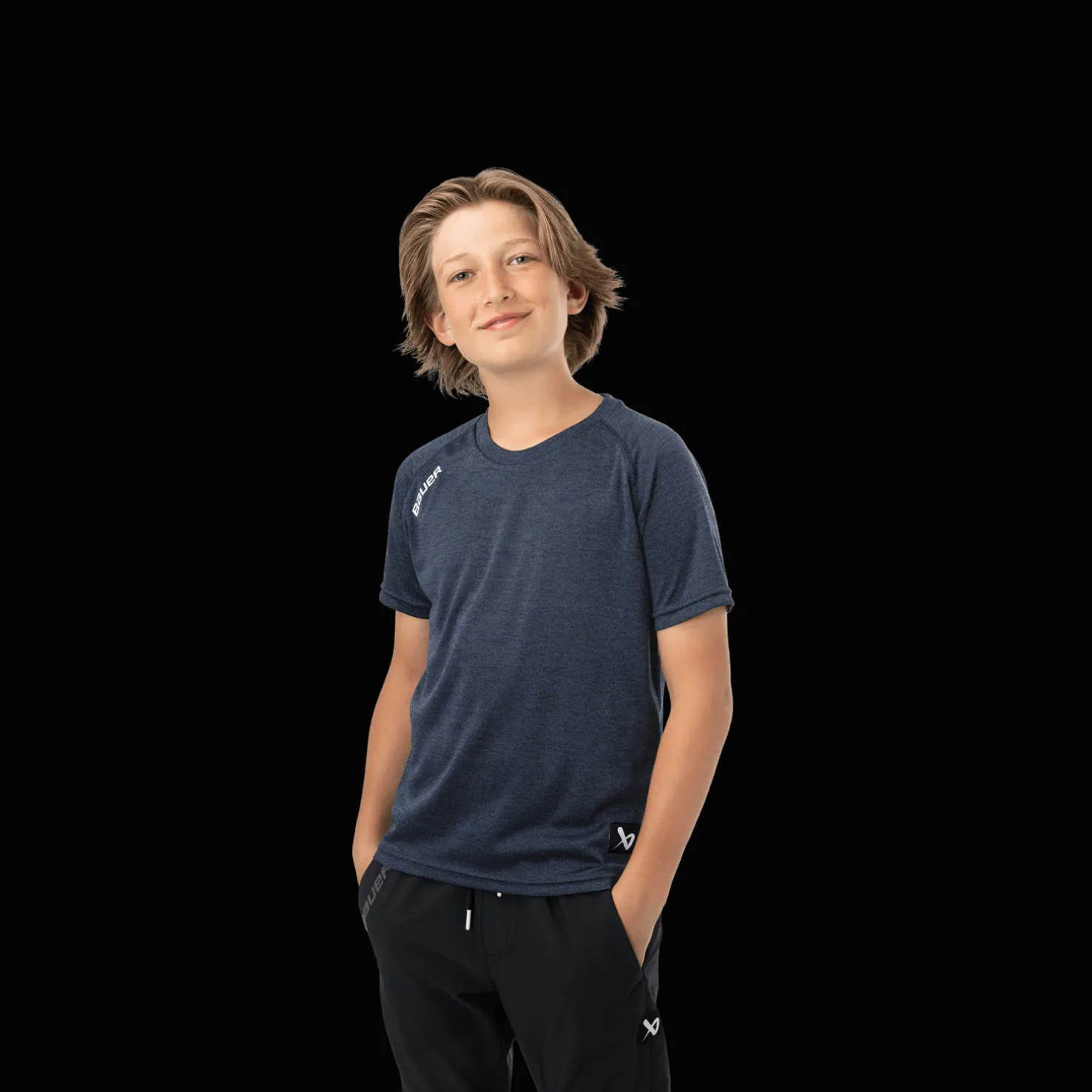 S24 Bauer Team Short Sleeve Tech Tee 24/25, lasten treenipaita - T-Paidat Ja Shortsit Jääkiekkoon - S24 Bauer Team Short Sleeve Tech Tee 24/25, lasten treenipaita