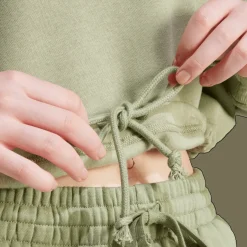 Signature Graphic Embroidery Fleece Crop Sweatshirt, naisten collegepaita - Vapaa-Ajan Paidat - Signature Graphic Embroidery Fleece Crop Sweatshirt, naisten collegepaita