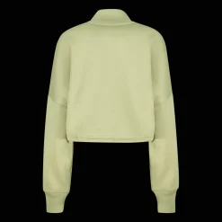 Signature Graphic Embroidery Fleece Crop Sweatshirt, naisten collegepaita - Vapaa-Ajan Paidat - Signature Graphic Embroidery Fleece Crop Sweatshirt, naisten collegepaita