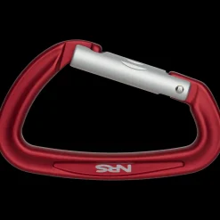 Sliq Straight Gate Carabiner Red/Silver, karbiinihaka - Lisätarvikkeet Kajakkeihin - Sliq Straight Gate Carabiner Red/Silver, karbiinihaka