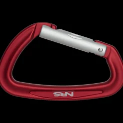 Sliq Straight Gate Carabiner Red/Silver, karbiinihaka - Lisätarvikkeet Kajakkeihin - Sliq Straight Gate Carabiner Red/Silver, karbiinihaka