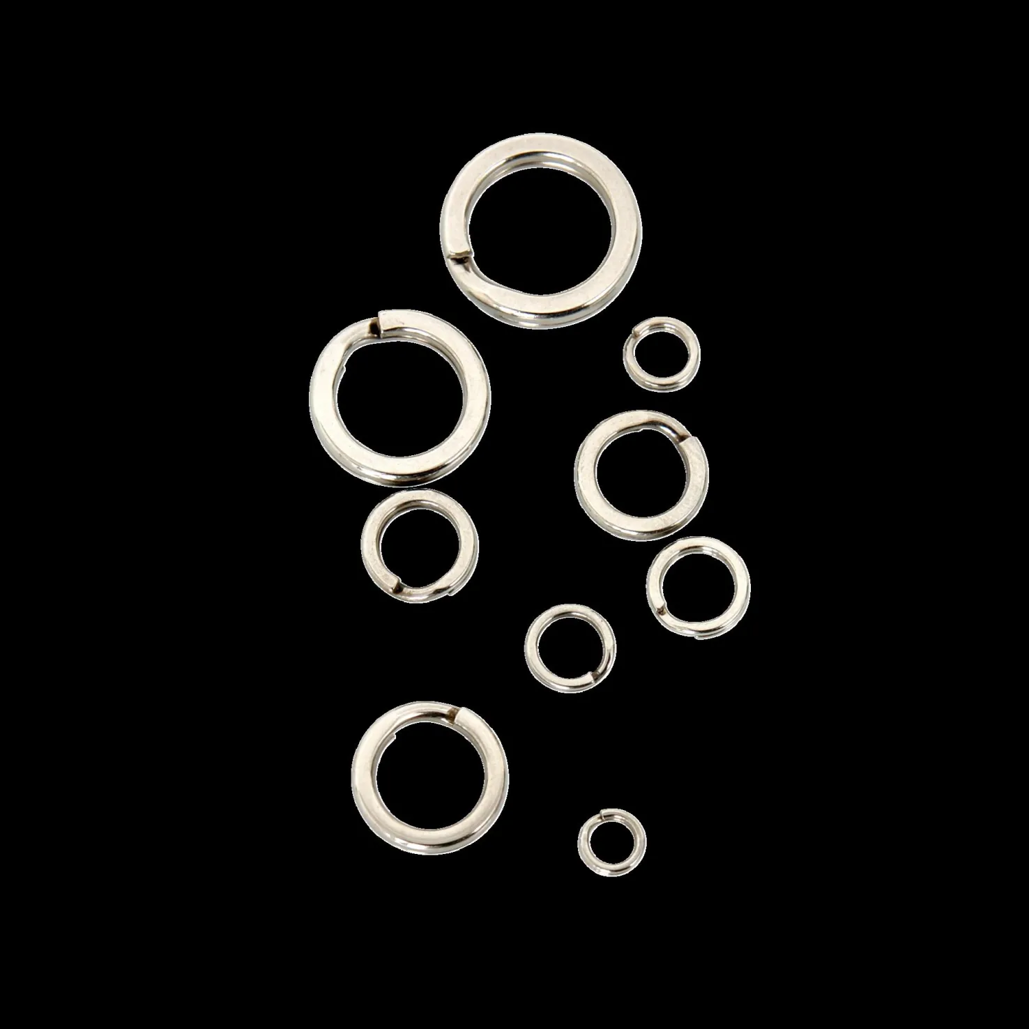Split Ring HQSR-9mm, (15-pk), uistinrengas - Kalastustarvikkeet - Split Ring HQSR-9mm, (15-pk), uistinrengas
