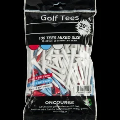 Tees 100pcs, Tiitikkuvalikoima 70/54/35 mm 100 kpl - Golftarvikkeet - Tees 100pcs, Tiitikkuvalikoima 70/54/35 mm 100 kpl