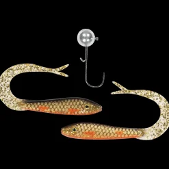 The Hitman Soft Tail 8cm, 2 Jiggar + 1 Huvud 10g 2/0, #4 Gol - Jigit - The Hitman Soft Tail 8cm, 2 Jiggar + 1 Huvud 10g 2/0, #4 Gol