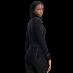 Thermo Turtle Neck W/zip, naisten villapaita - Villakerrastot yläosat naiset - Thermo Turtle Neck W/zip, naisten villapaita