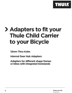 Thule Shimano E-Thru axle adapter, lastenkuljetuskärryn akseliadapteri - Tarvikkeet Kuljetuskärryihin - Thule Shimano E-Thru axle adapter, lastenkuljetuskärryn akseliadapteri