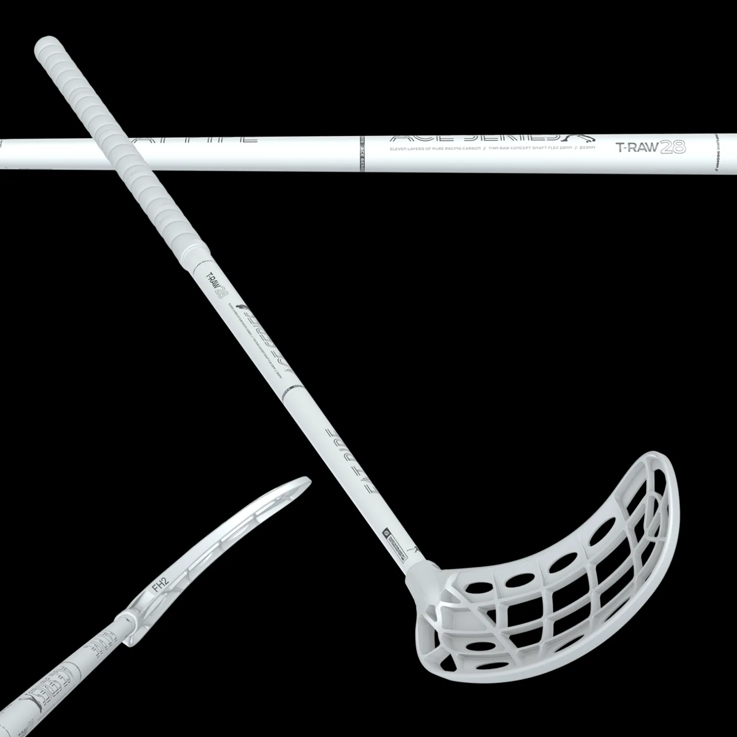 T-Raw 28 Jab FH2 Oval 24/25, salibandymaila, unisex - Aikuisten Salibandymailat - T-Raw 28 Jab FH2 Oval 24/25, salibandymaila, unisex